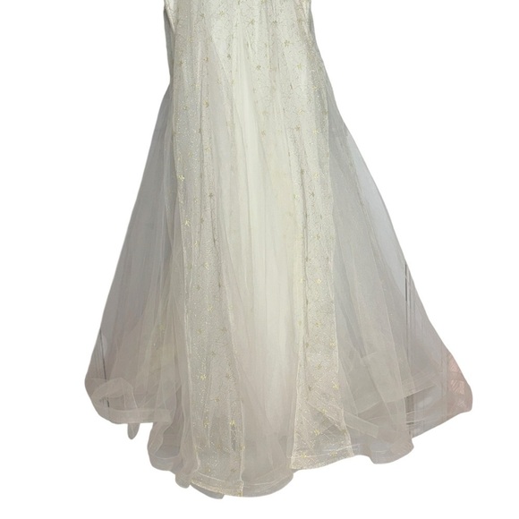 Mac Duggal Style 50666 White & Gold Embellished Mermaid Gown Women’s US 6 - Picture 10 of 11